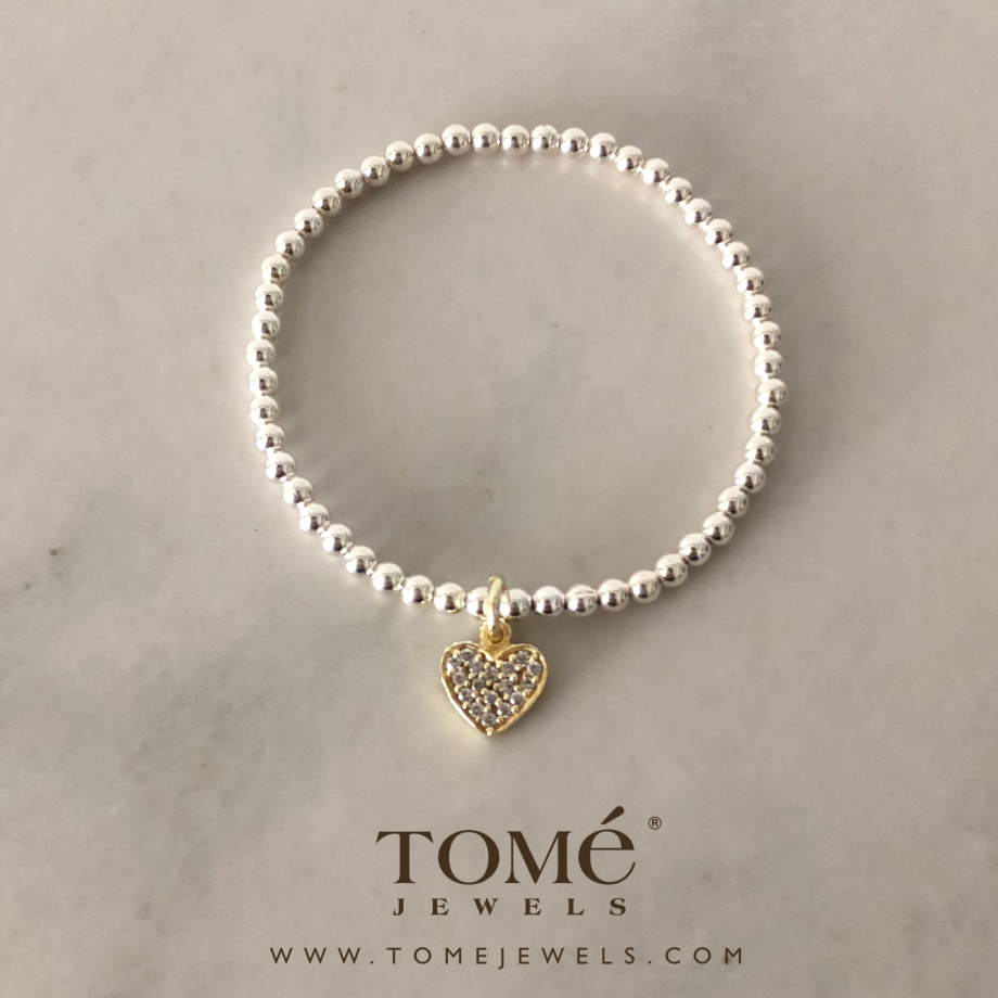 Pulsera Corazón con Zirconia Cúbica SF