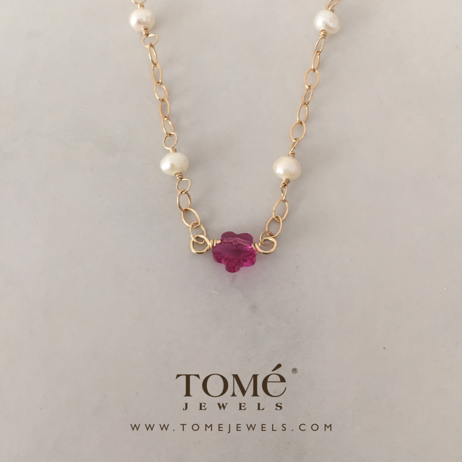 Collar con Flor de Cristal - Imagen 5