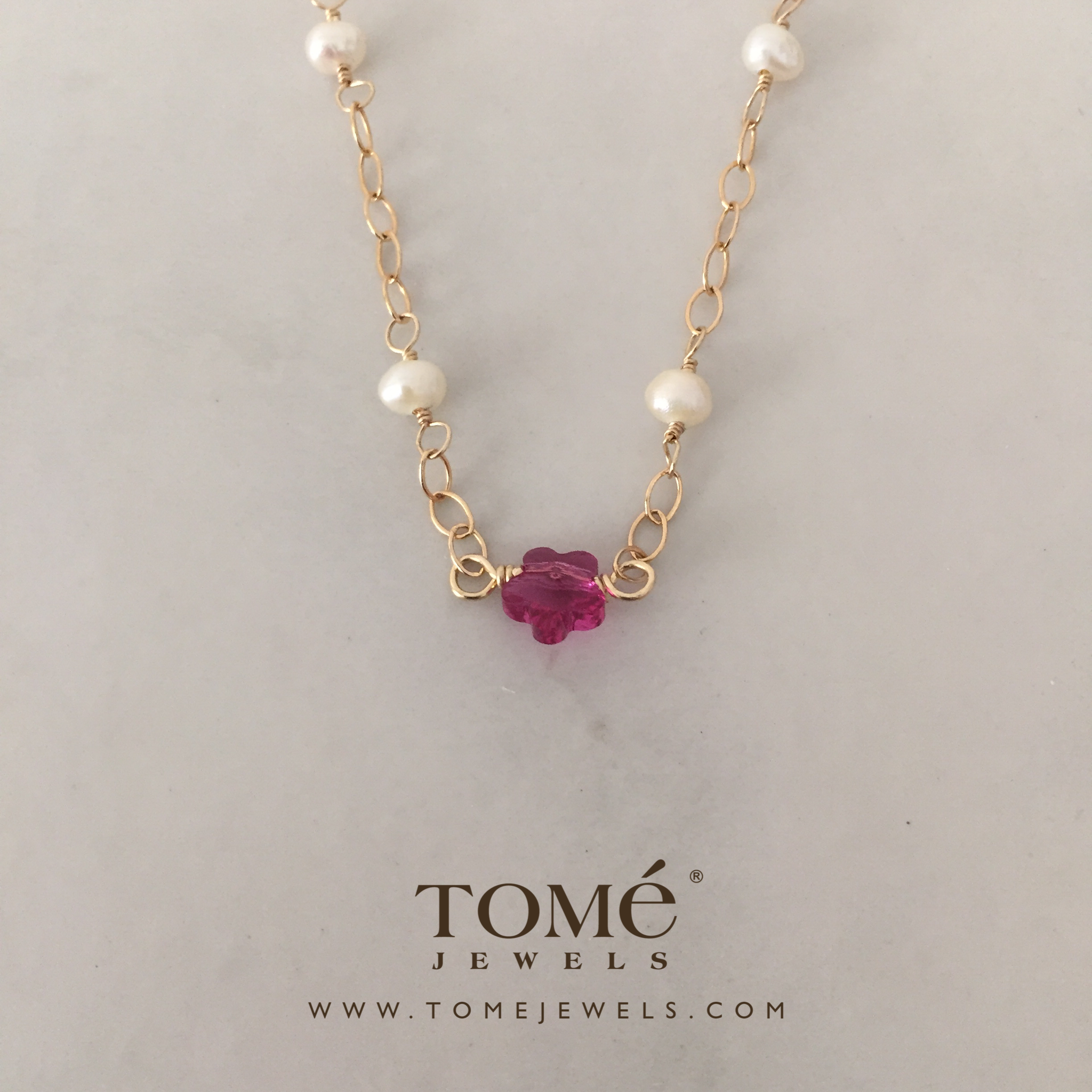 Collar con Flor de Cristal - Imagen 5