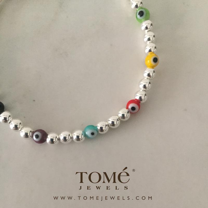 Alternative view of Pulsera SF 4mm con ojitos