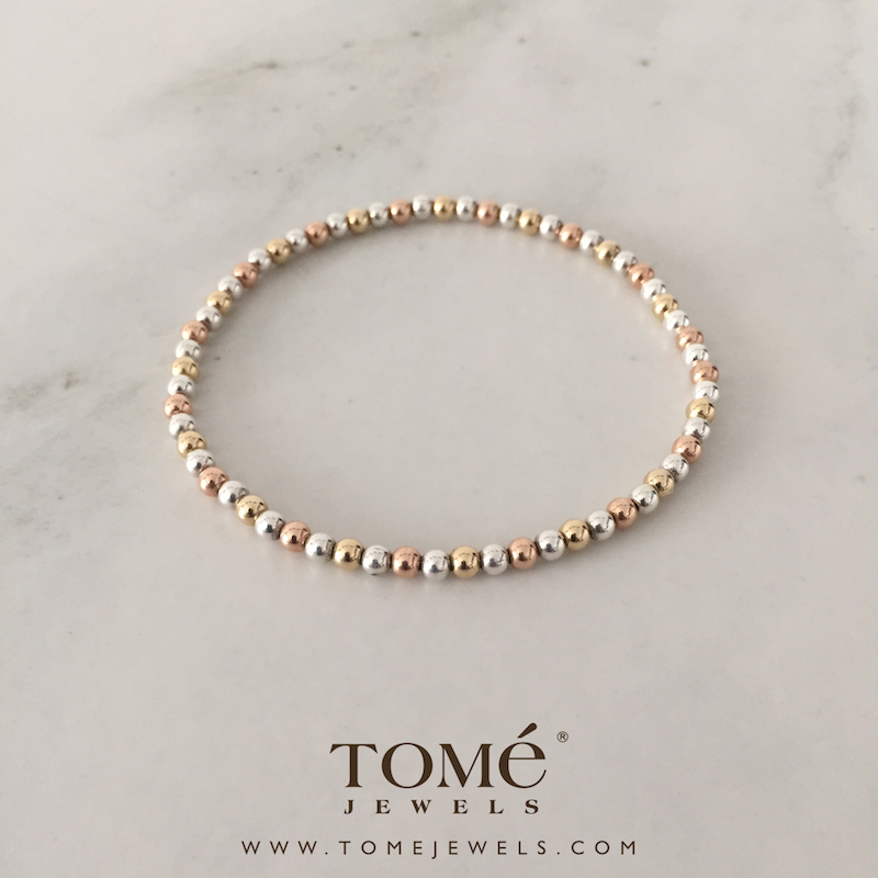 Alternative view of Pulsera Tricolor 3mm