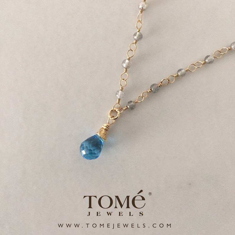 Collar Azul Brillante