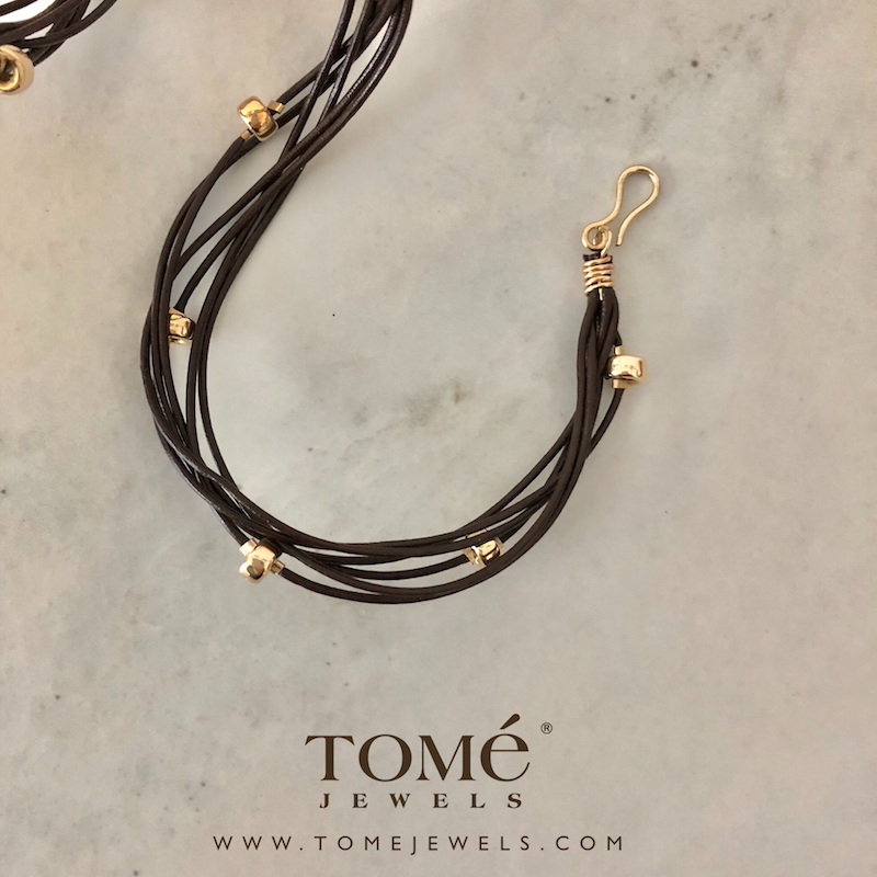 Pulsera Wrap de Piel Tabaco - Imagen 3