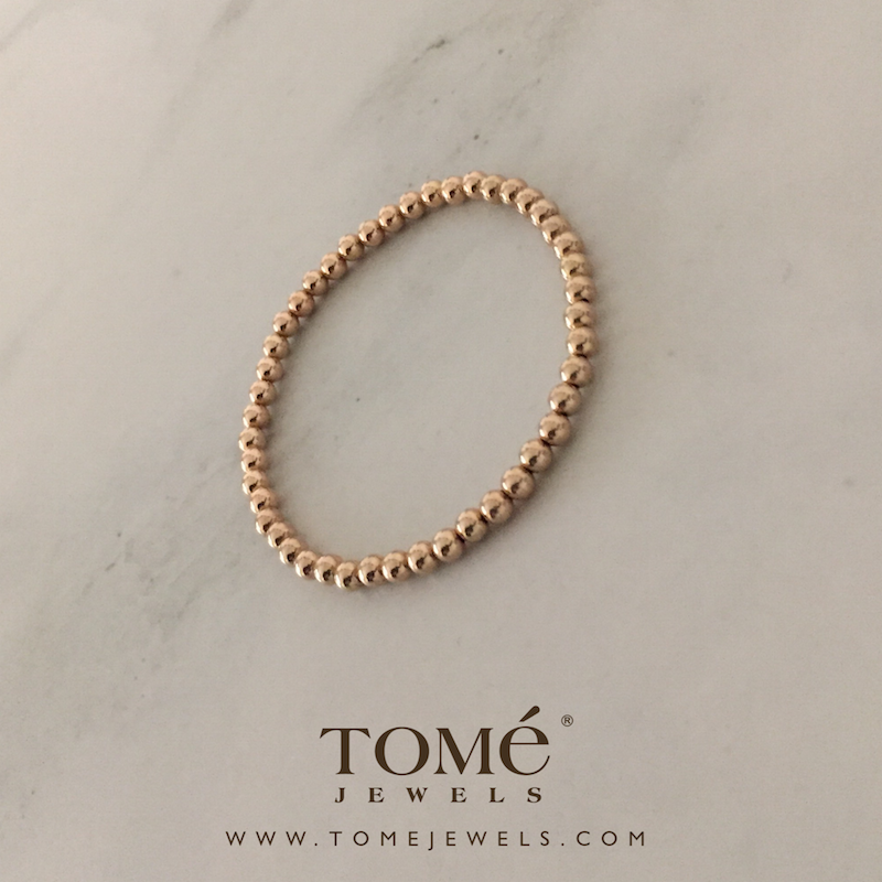 Alternative view of RGF Pulsera Cuentas Rosas 4mm