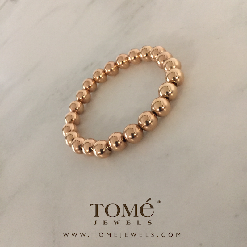 Alternative view of RGF Pulsera Cuentas Rosas 8mm