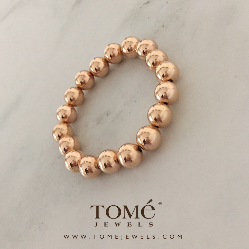 Alternative view of RGF Pulsera Cuentas Rosas 10mm