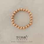 RGF Pulsera Cuentas Rosas 8mm