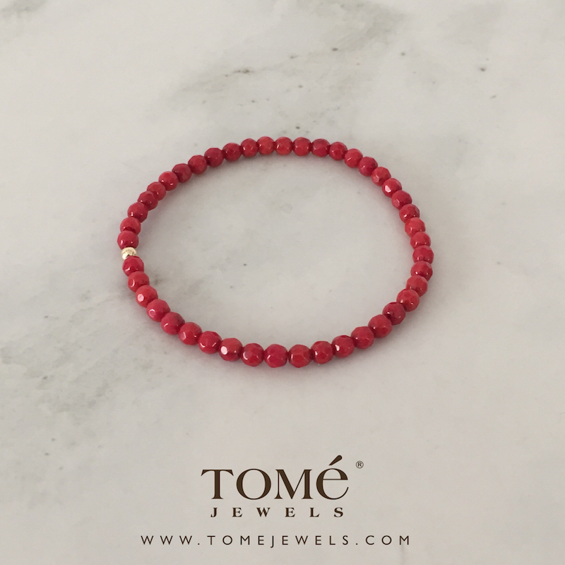 Pulsera Coral Rojo II 3mm - Imagen 3