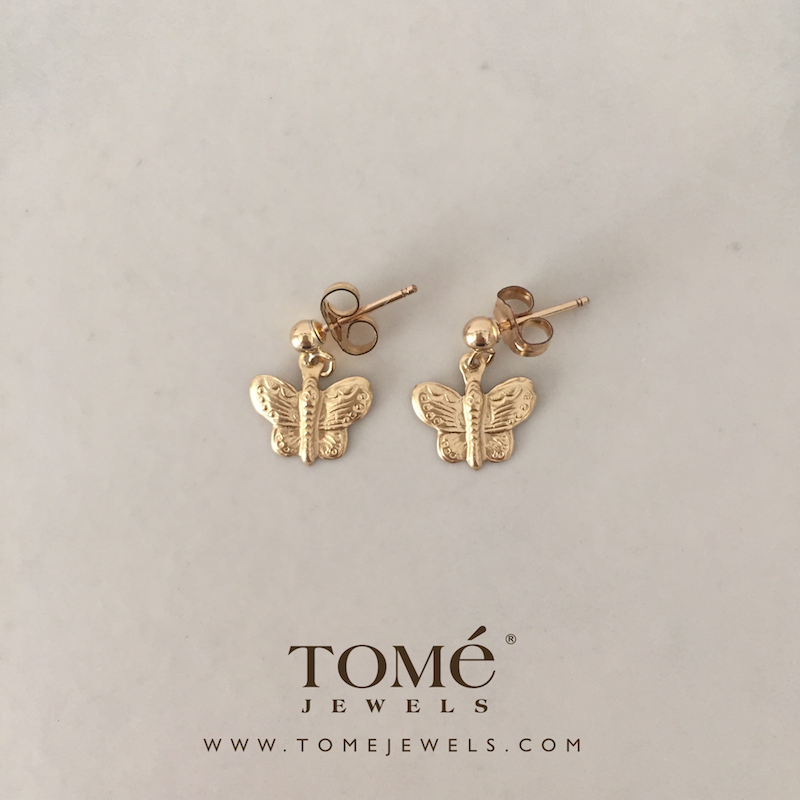 Aretes Poste Mariposa