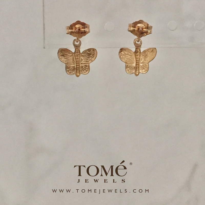 Aretes Poste Mariposa - Imagen 4