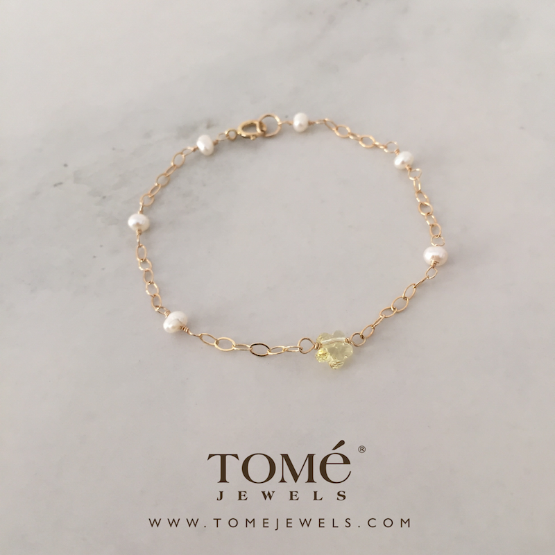 Pulsera con Flor SW Amarilla