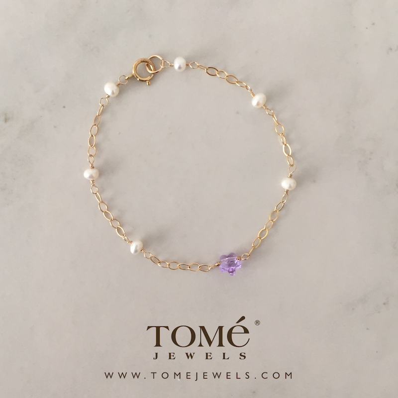Pulsera con Flor SW Lila - Imagen 3