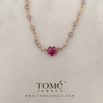 Collar con Flor SW Fucsia