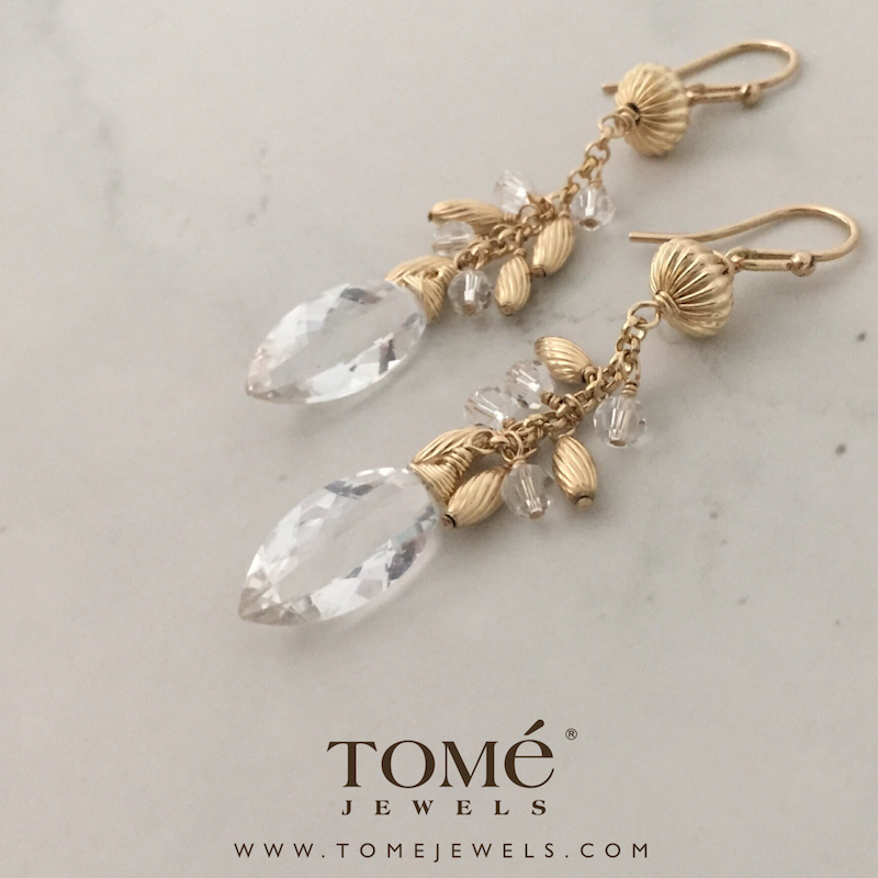 Aretes Largos con Cristal - Imagen 3