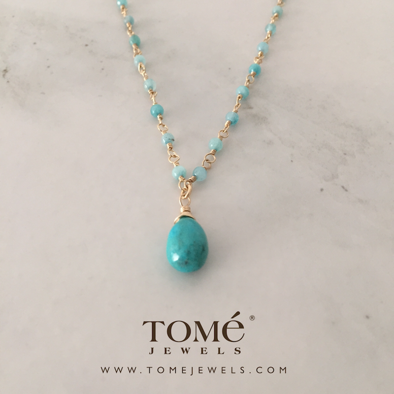 Collar Turquesa y Ágata