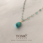 Collar Turquesa y Apatito