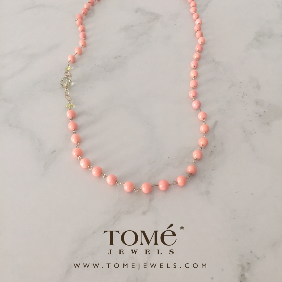 Alternative view of Collar Coral Rosa
