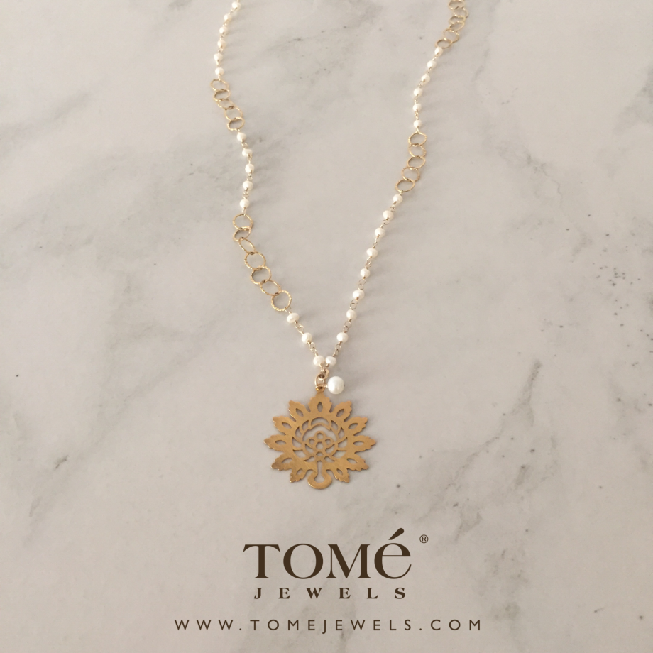 Collar Árbol de la vida con Perla Blanca - Imagen 3